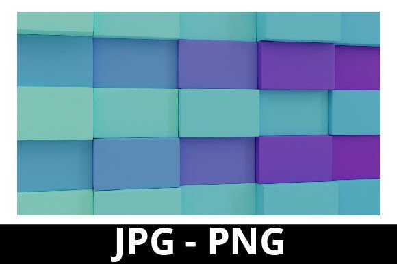 3D Rendered Blue Purple Themed Color Cub