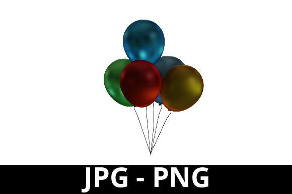 3D Rendered Colorful Balloons Perfect for Creative Design Projects