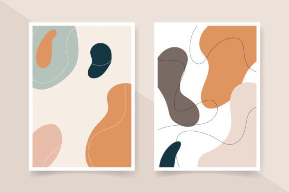 Abstract Posters Set for Wall Decor: A Versatile and Contemporary Design Solution