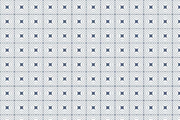 Black Outline Geometry Seamless Pattern