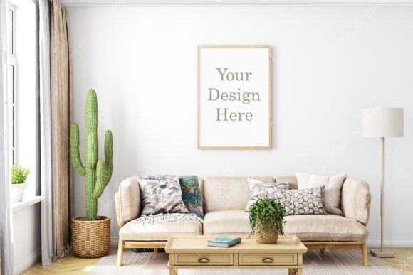 Boho Frame Mockup: A Stylish Digital Tool for Designers