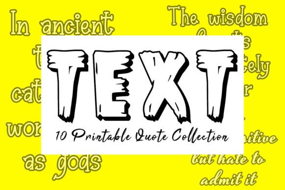 Cat Quote Text Design Bundle V.04: A Modern Solution for Inspiring Visual Content