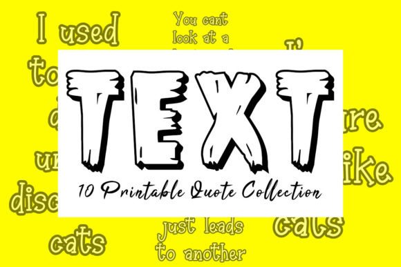Cat Quote Text Design Bundle V.05