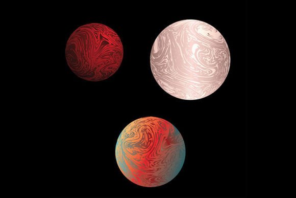 Colorful Marble Planet: A Unique Design Resource for Creative Professionals