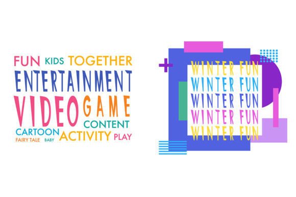 Colorful Word Collage Bundle