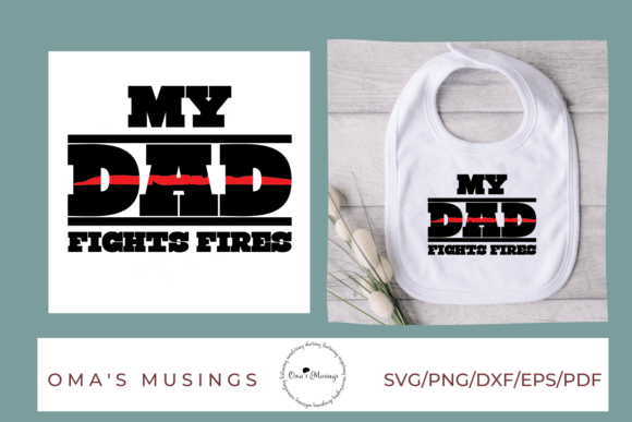Firefighter Dad SVG - Fireman Dad SVG