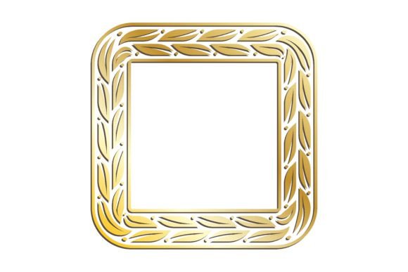 Golden LEAVES Square Wide Frames for Dec: A Versatile Decorative Solution
