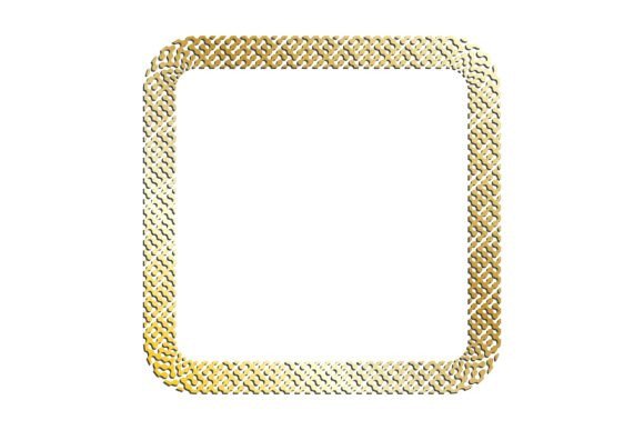 Golden Square Abstract Geometric Fractal