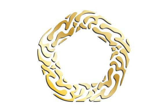 GOLDEN TIGER SKIN FRAME Pentagonal Wide