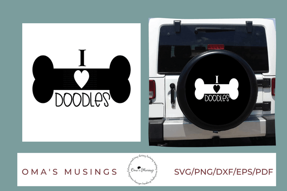 I Love Doodle SVG - Doodle SVG