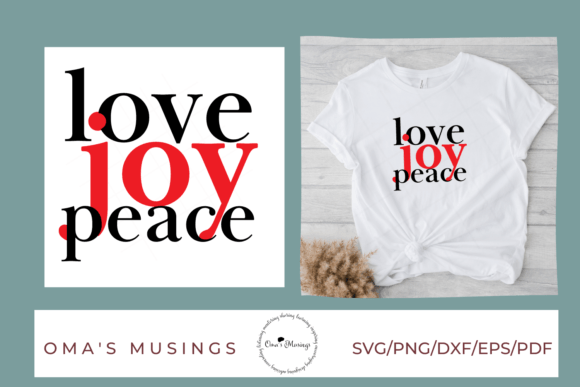 Love Joy Peace SVG - Christian SVG