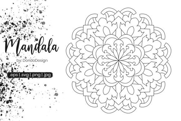 Mandala Coloring Page for Adult Vol.096: A Versatile Creative Tool for Professionals and Enthusiasts