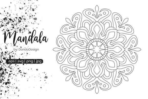 Mandala Coloring Page for Adult Vol.100