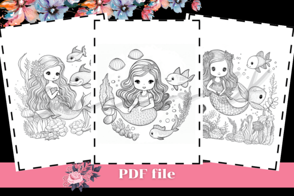 Mermaid Coloring Pages 2: A Versatile and Creative Resource for Artists and Enthusiasts
