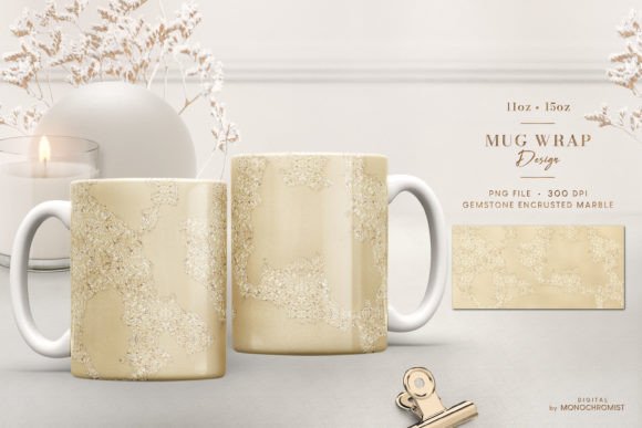 Mug Sublimation Gold Marble Shimmer: A Stylish and Practical Design for Your Sublimation Projects