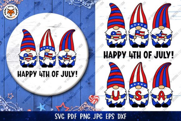 Patriotic Gnomes SVG: A Creative Celebration of Independence Day