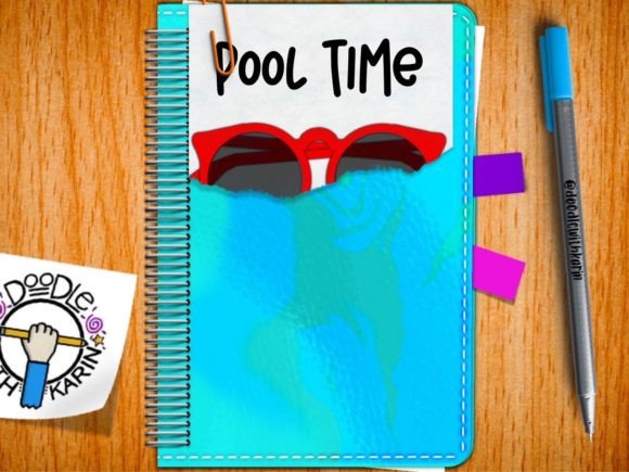 Pool Time Digital Planning Stickers: A Must-Have for Summer Organizers