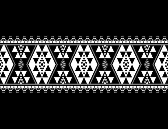 Southwest Navajo Black and White Pattern: A Timeless Design for Modern Use