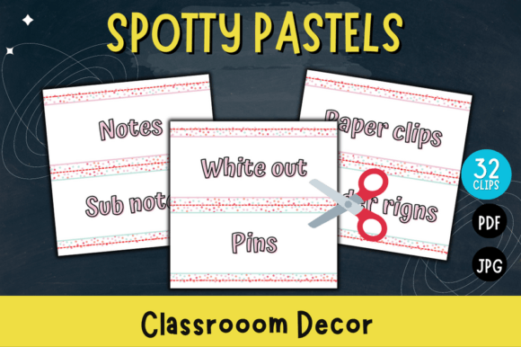 Spotty Pastels Classroom Decor: A Playful Design Approach