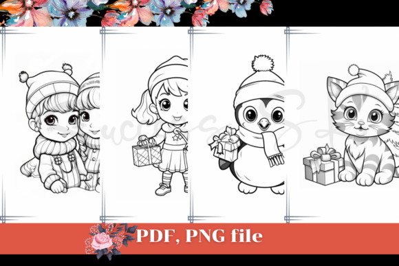 The Christmas Coloring Pages for KDP and PNG: A Creative Digital Product for Modern Gift-Giving