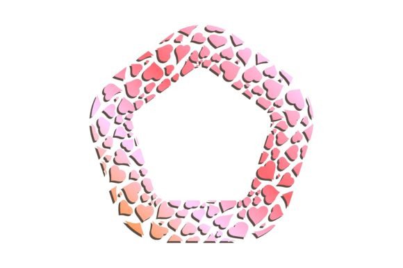 The Golden Pentagonal Hearts Frame for Decor: A Timeless Symbol of Elegance and Innovation