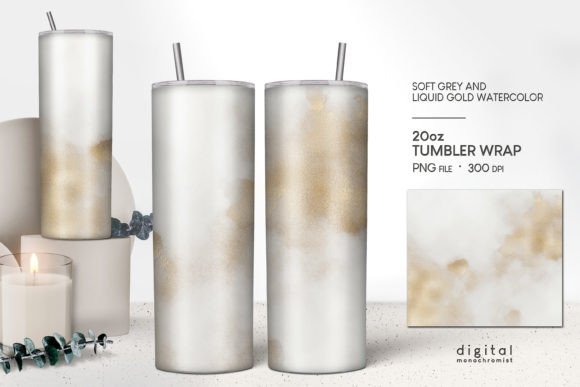 Tumbler Sublimation Grey Watercolor: A Versatile Design for Creative Projects